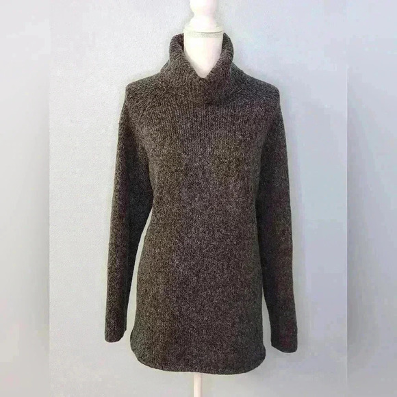 Michael Kors gray oversized cotton polyester wool turtleneck sweater 2 xl - Picture 1 of 10
